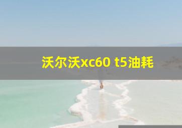 沃尔沃xc60 t5油耗